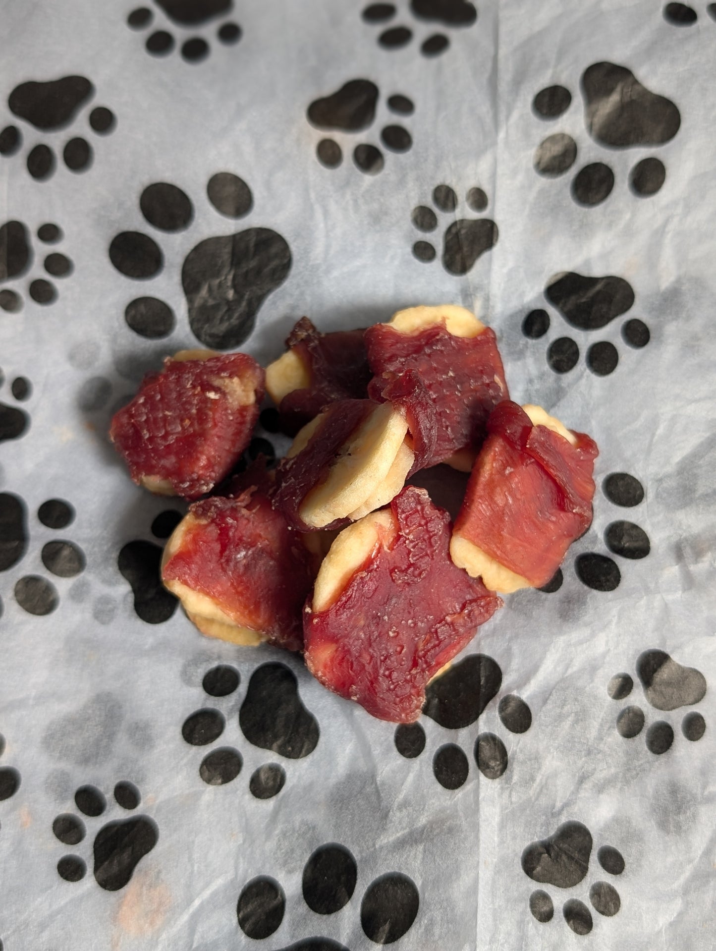 Banana slices wrapped in Duck π