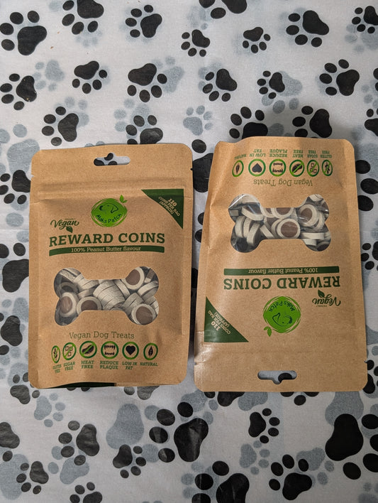 Maks'Patch Vegan Training Dog Treats "Peanut Butter Coins " 100g