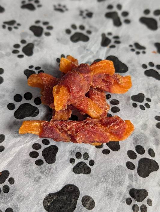 .𝑷𝒊𝒄𝒌 & 𝑴𝒊𝒙 Sweet potato fries wrapped in Duck